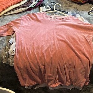 long pink shirt